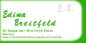edina breitfeld business card